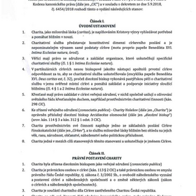 Stanovy Charity Holešov