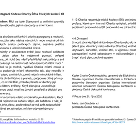 Kodex Charity ČR - Doplněk