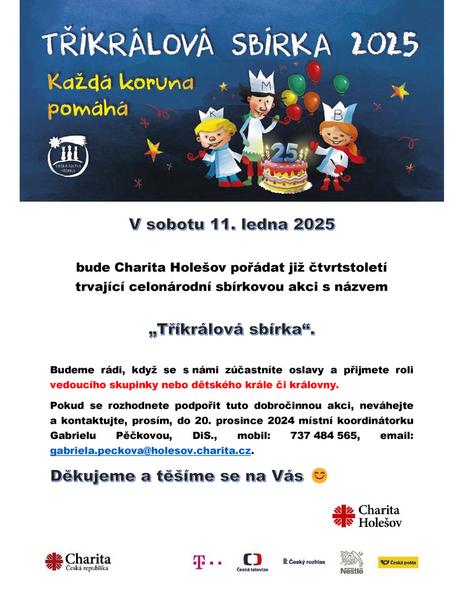 Tříkrálová sbírka 2025